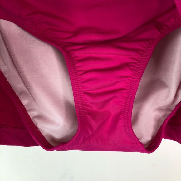 Lands End Size 4 Tankini‎ Swim Bottom Skirt Skirted Solid Pink - Picture 5 of 7